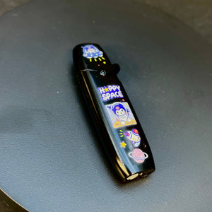 HAPPY SPACE BLACK/ PURPLE KITTEN