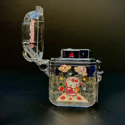 LIGHT UP HELLO KITTY CLEAR/CHROME  (DURABLE)