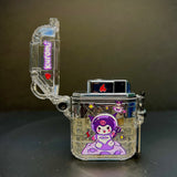 LIGHT UP KUROMI (PURPLE KITTY) CLEAR/CHROME (DURABLE)