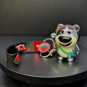SILVER BEAR KEYCHAIN (METAL)